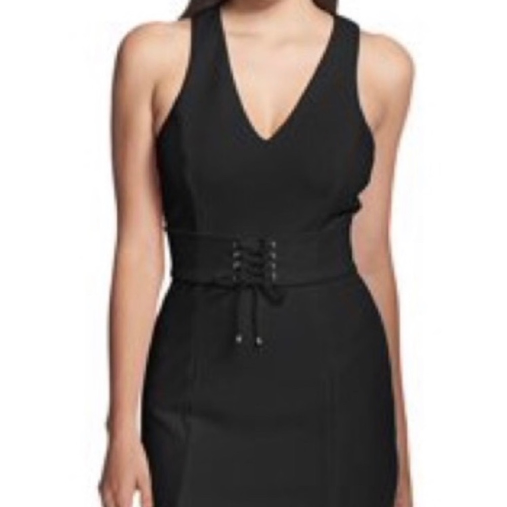 Black NWT Guess Los Angeles front corset